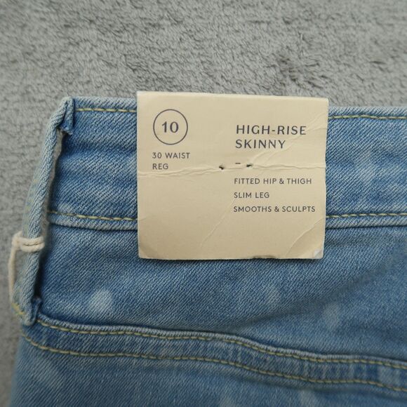 Universal Thread Jeans Women's 10 Blue High-Rise Skinny Denim 28.5" Inseam NWT - Picture 7 of 16